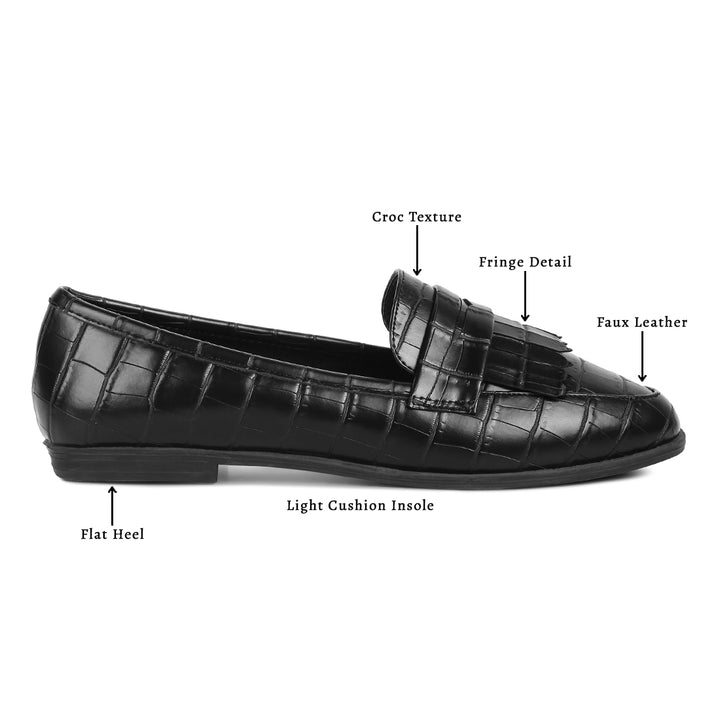 Black Patent PU Everyday Loafer