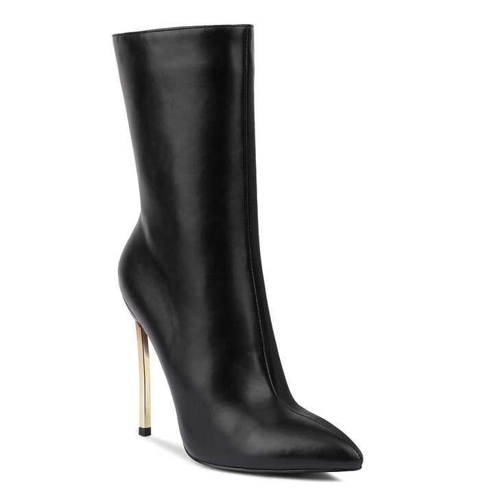 women ankle stiletto boot#color_black