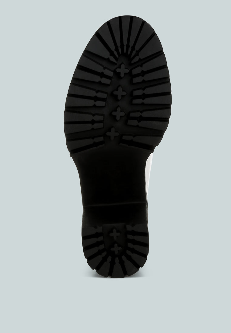 women block heeled chunky loafers#color_white