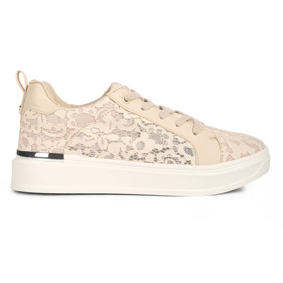 casual lace sneakers#color_nude