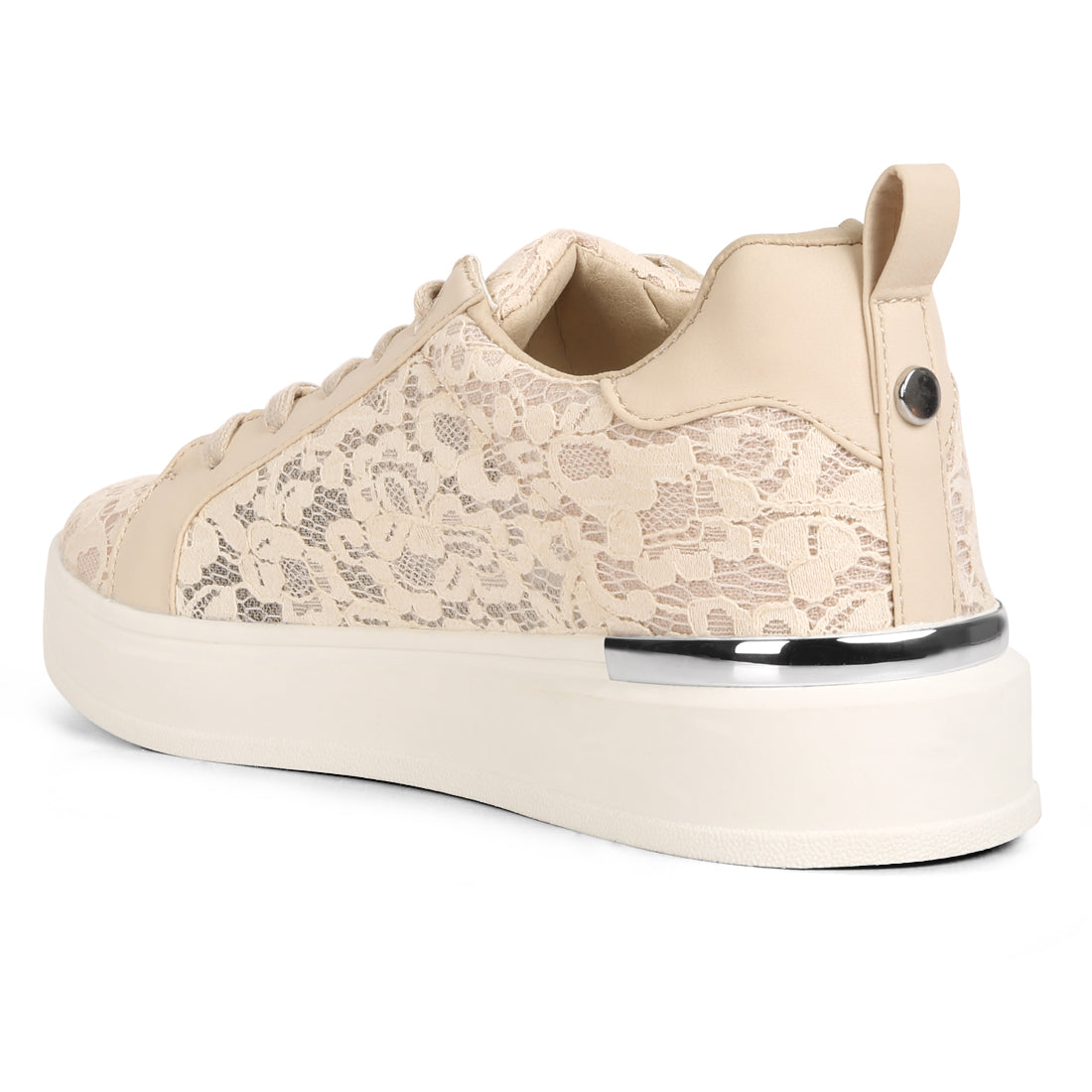 casual lace sneakers#color_nude
