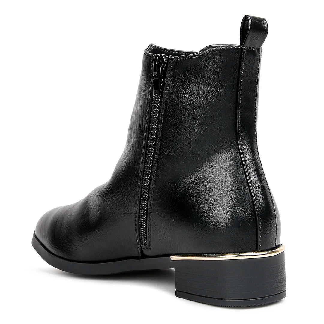 women winter basic ankle boots#color_black
