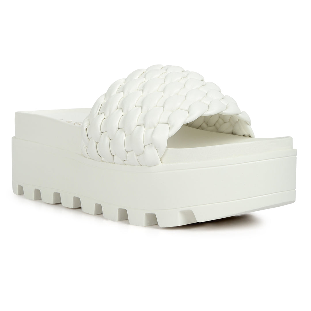 woven platform slides#color_white