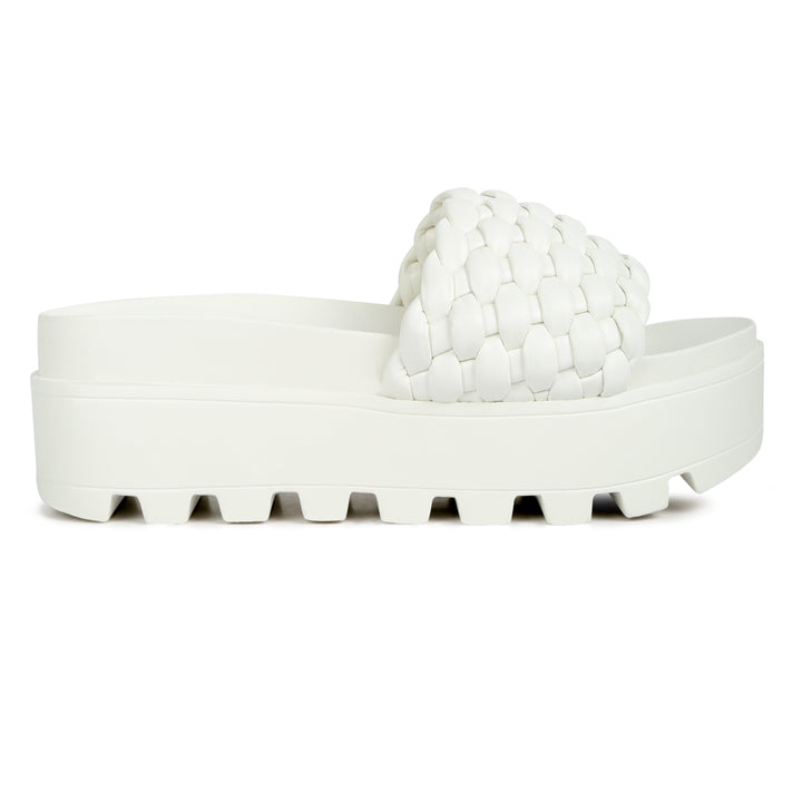 woven platform slides#color_white