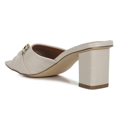 mid heel chain detail sandals#color_beige