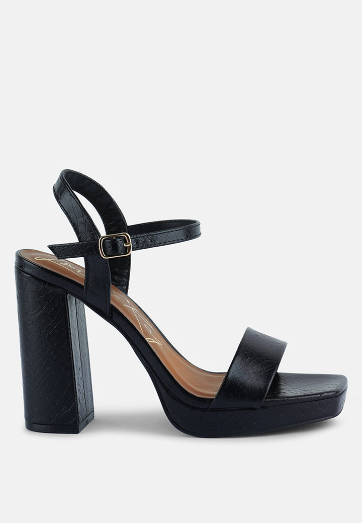 women high block heel sandal#color_black