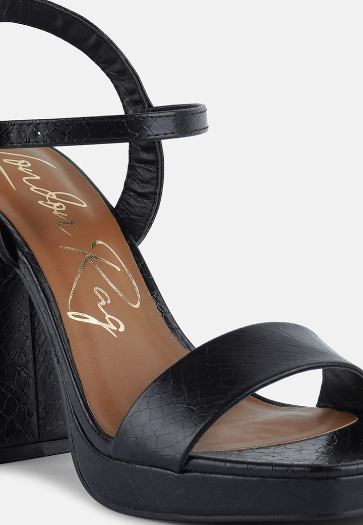 women high block heel sandal#color_black