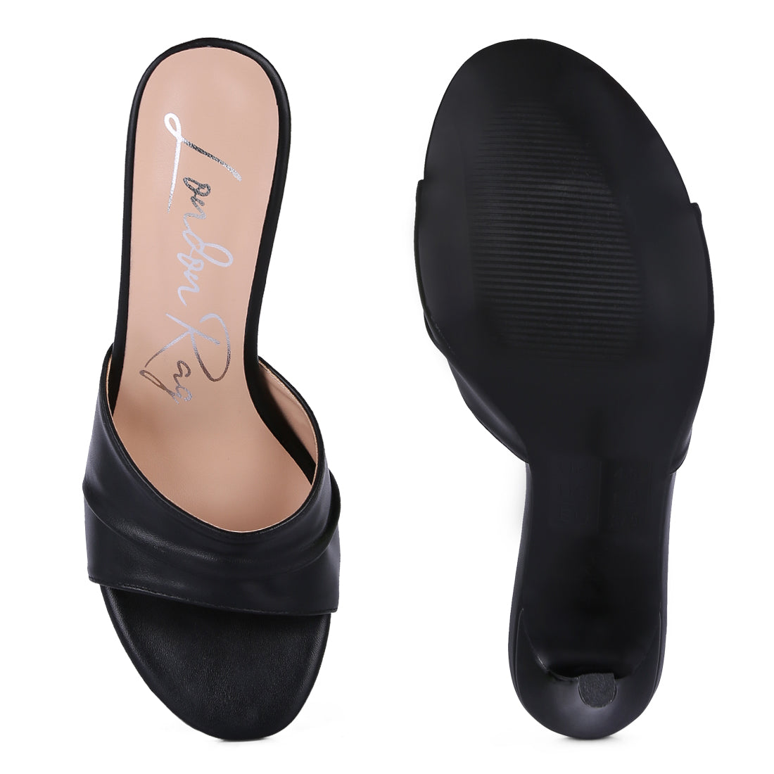 Black High Heeled Sandals