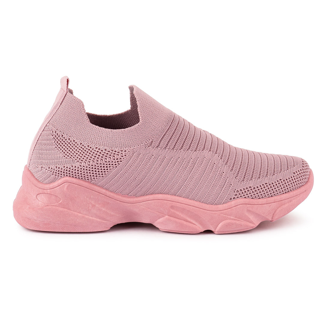 Pink Blade Knitted Actives Trainers