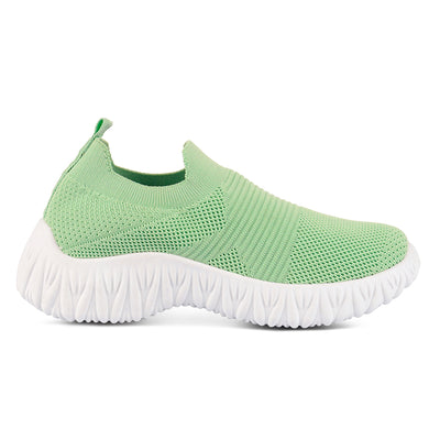 Green Fair Play Knitted Chunky Running Sneakers