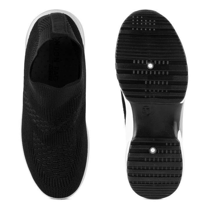 Black Camps Active Low Sock Trainers