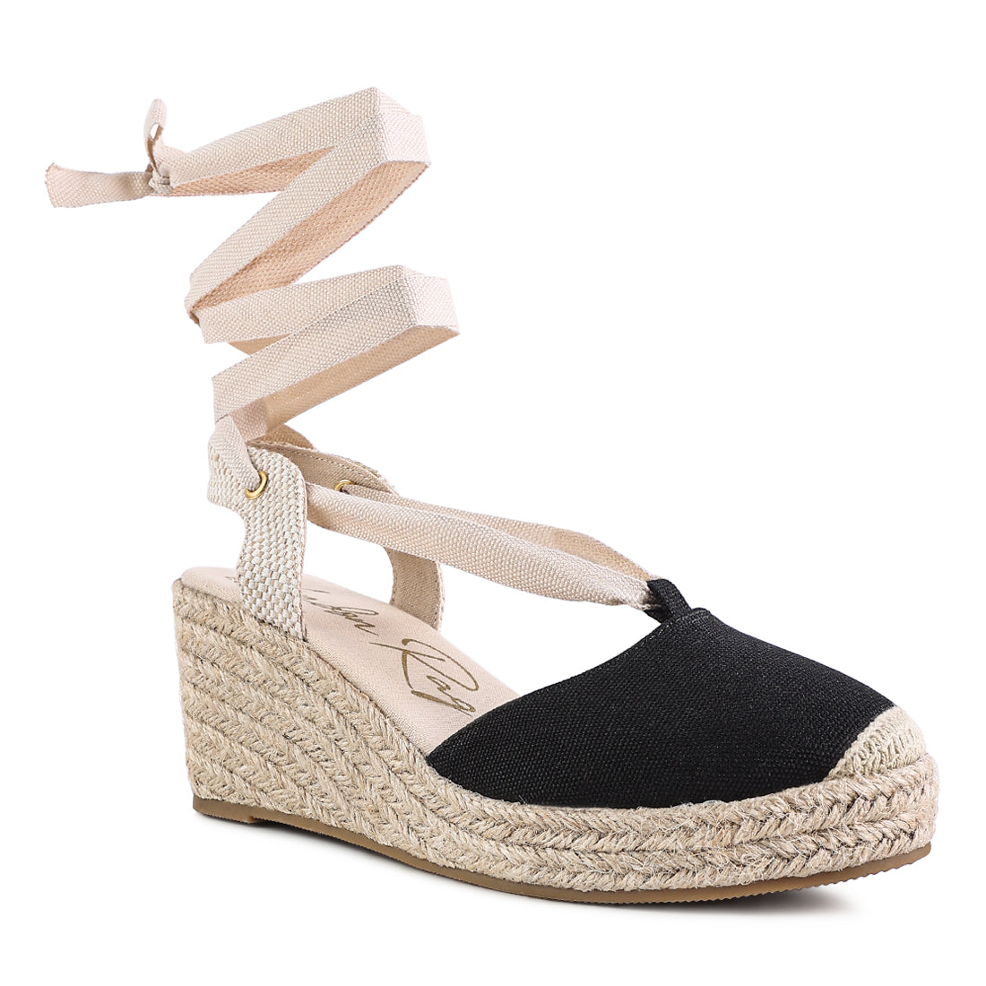 strappy wedge heel sandals#color_black