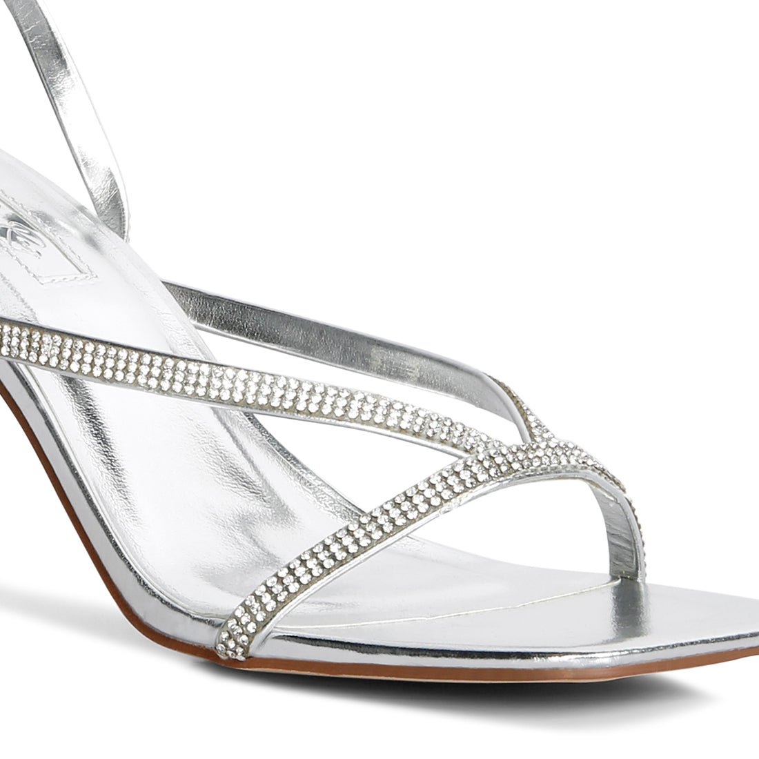 diamante mid heel sandal#color_silver