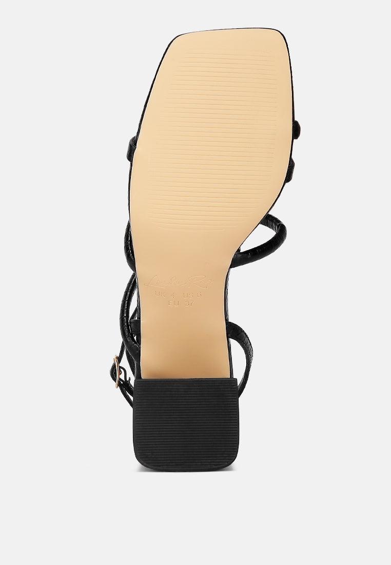 Women Mid Block Heel Casual Sandals