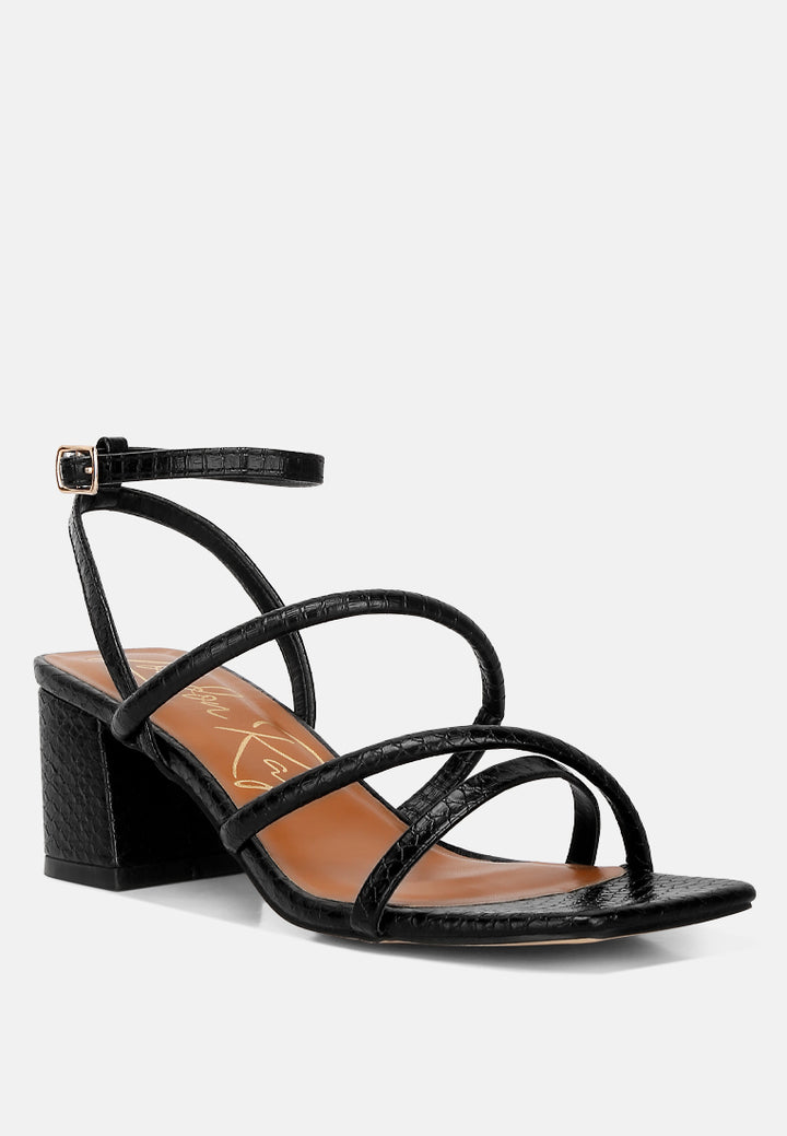 Women Mid Block Heel Casual Sandals