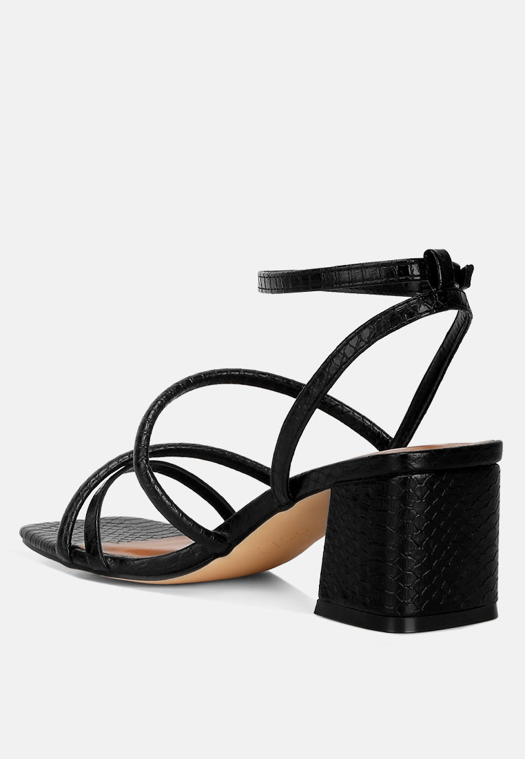 Women Mid Block Heel Casual Sandals