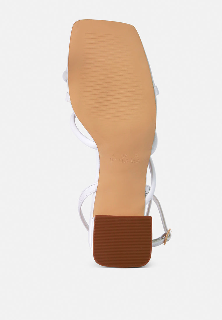 right pose croc mid block heel casual sandals#color_white