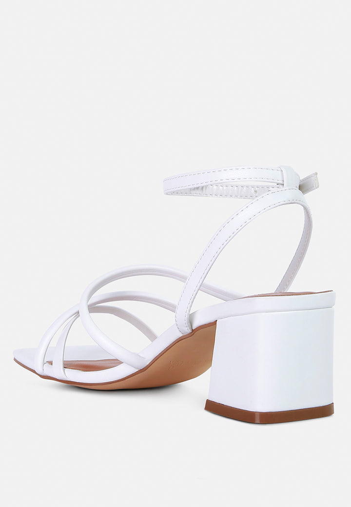 right pose croc mid block heel casual sandals#color_white