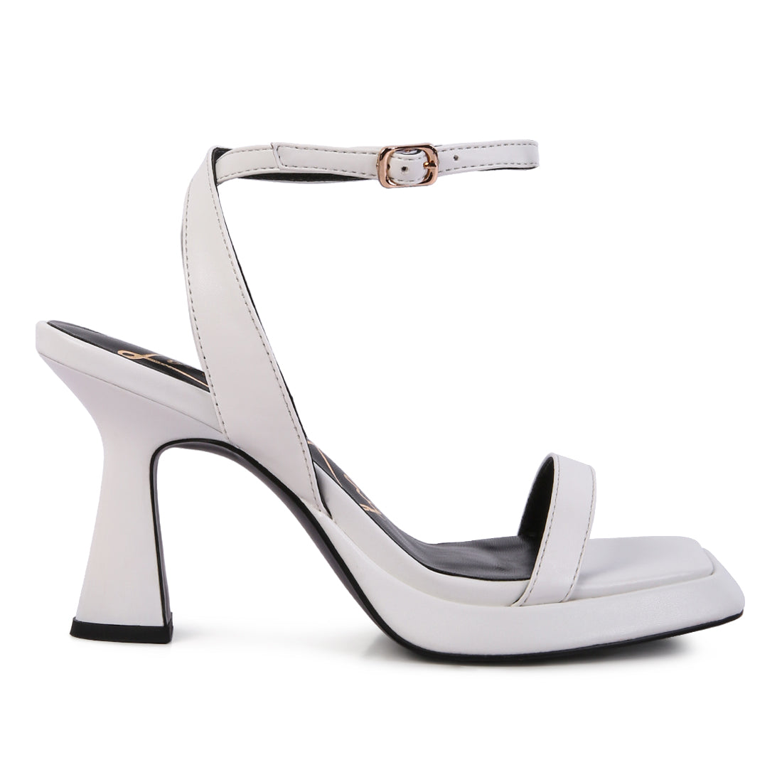 White Ankle Strap Sandals