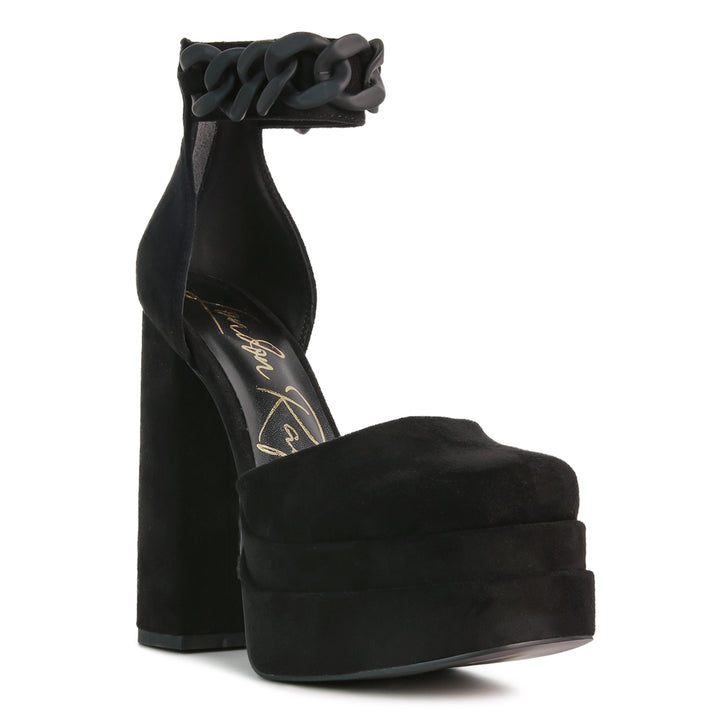 Black Showstoppe High Heeled Sandals