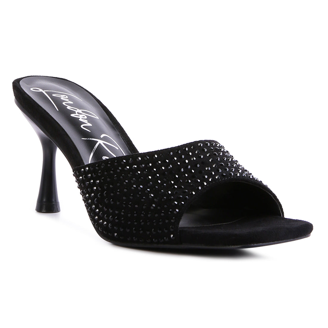 imprint diamante stud slip on sandals#color_black