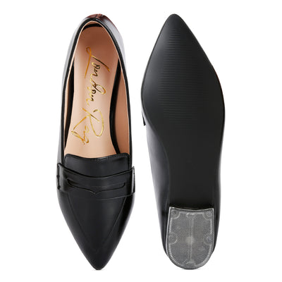 flat formal loafers#color_black
