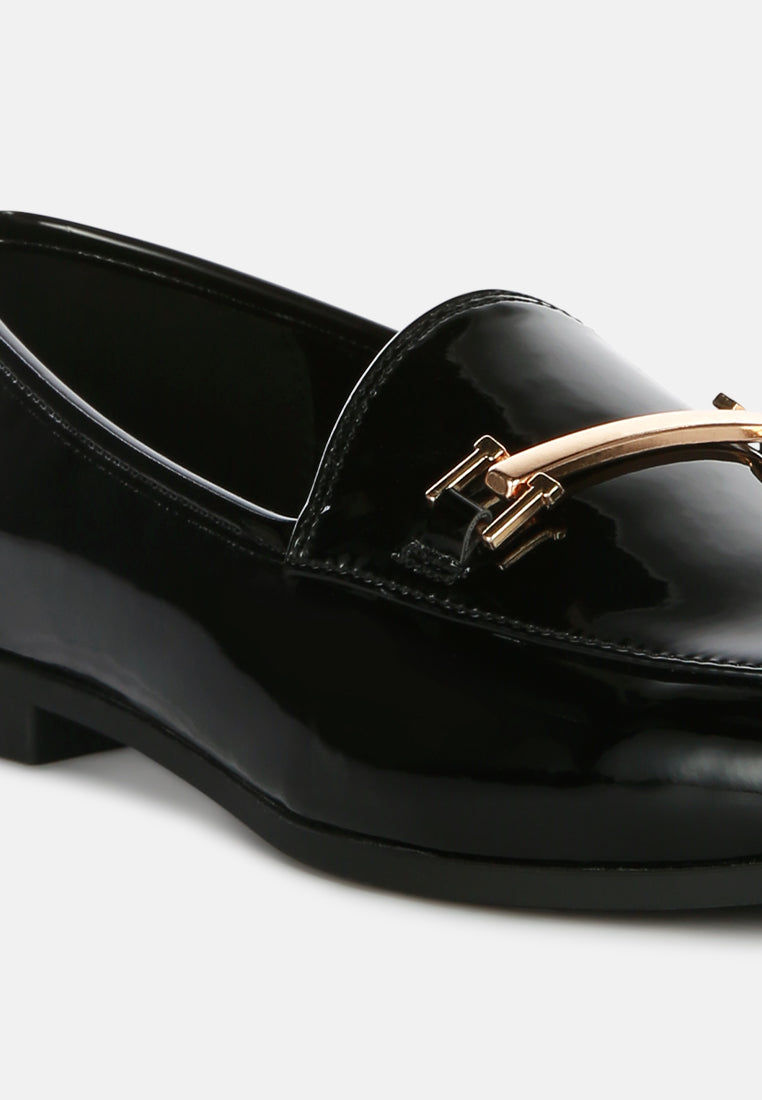 women semi casual loafers#color_black