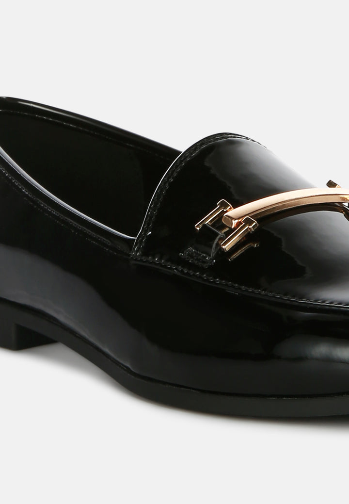 women semi casual loafers#color_black
