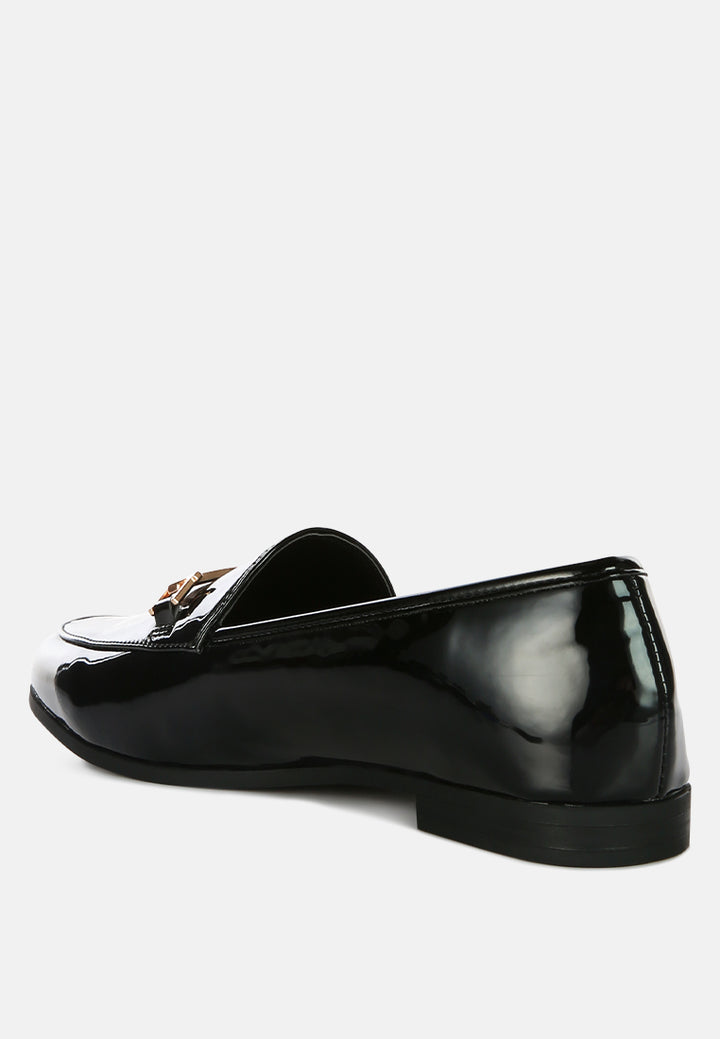 women semi casual loafers#color_black