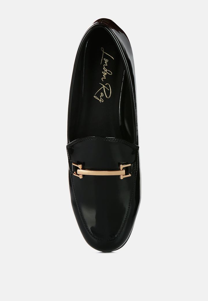 women semi casual loafers#color_black