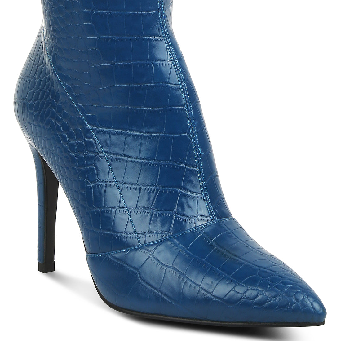 wheedle croc high heeled calf boots#color_navy