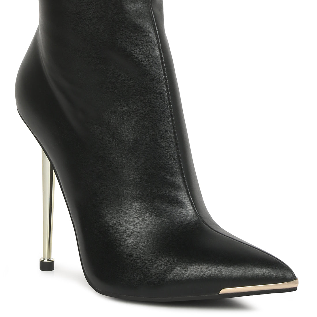 hale pointed heel calf boots#color_black