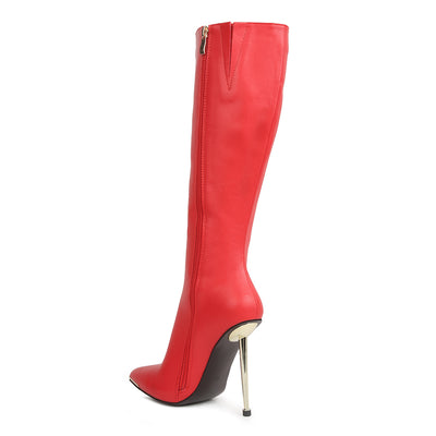 hale pointed heel calf boots#color_red