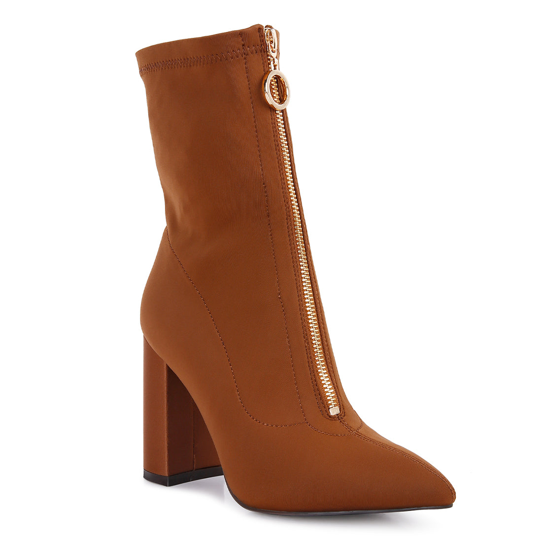 bobbettes block heeled ankle boot#color_tan
