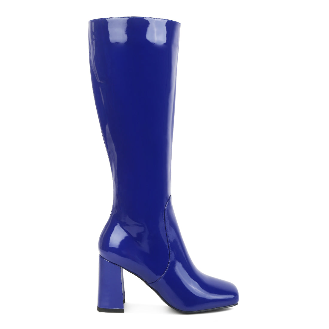 block heeled calf boots#color_blue