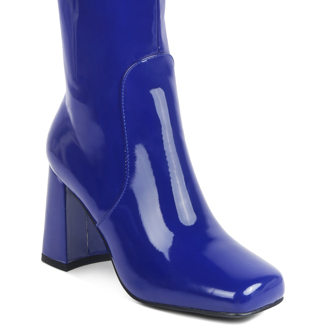 block heeled calf boots#color_blue