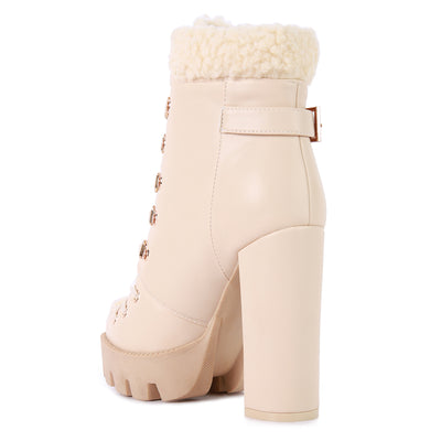 fur collared ankle boots#color_beige