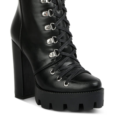 magnolia cushion collared lace up boots#color_black