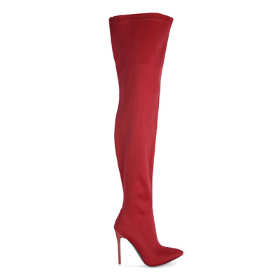 superstretch stiletto long boot#color_burgundy