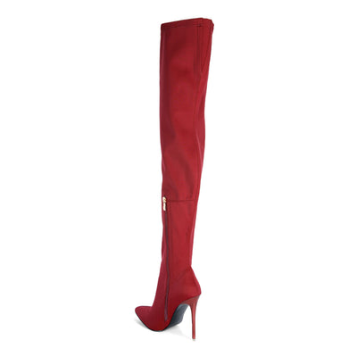 superstretch stiletto long boot#color_burgundy