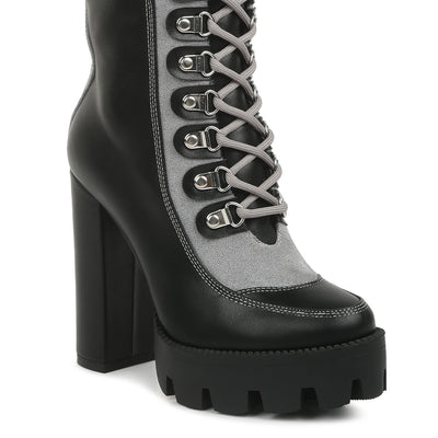 igloo over the ankle cushion collared boots#color_black