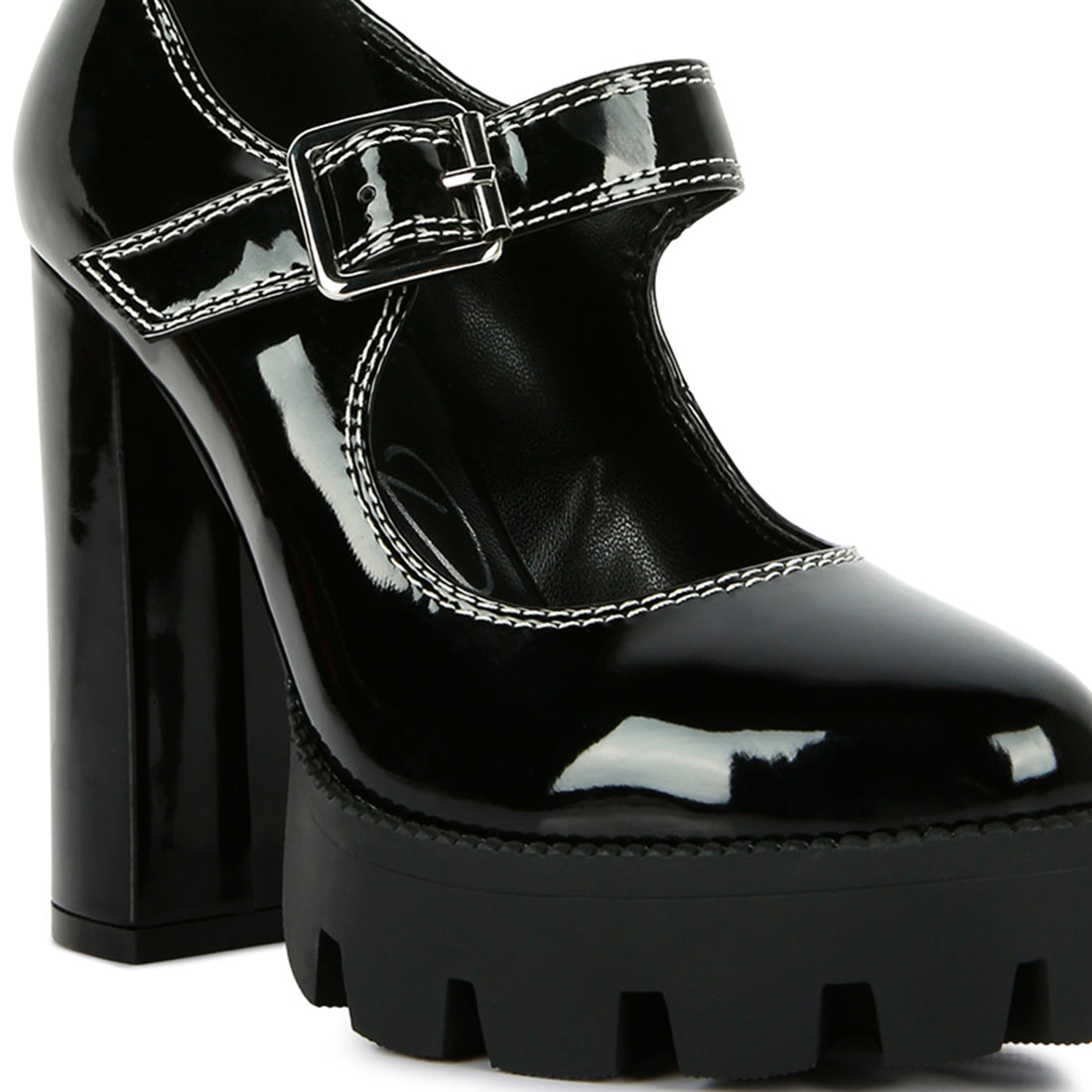 Black patent mary jane heels fashion