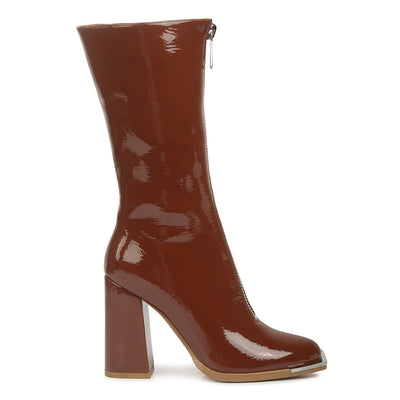ankle heeled boots#color_brown
