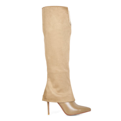 fifido high heeled boots#color_taupe