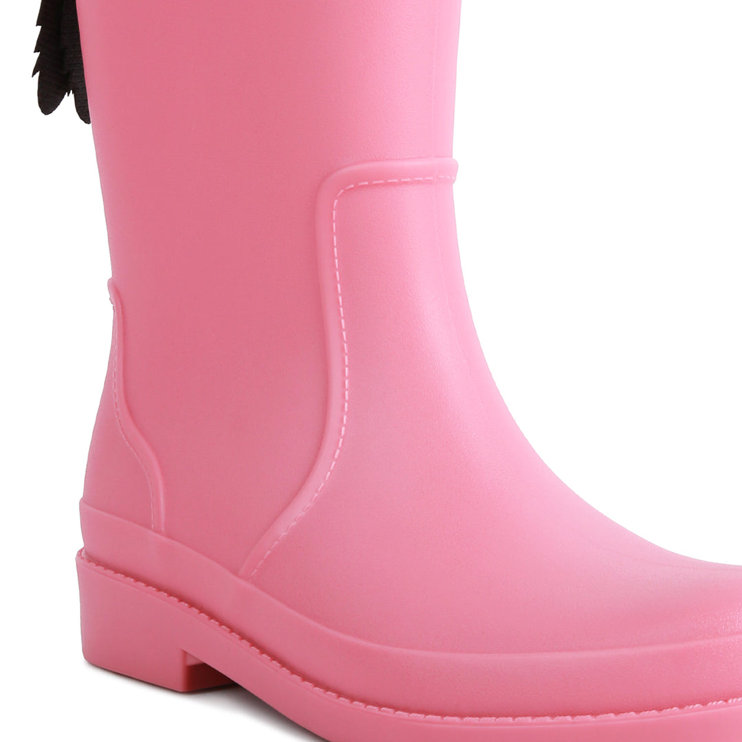 Pink Stylish High Rainboots