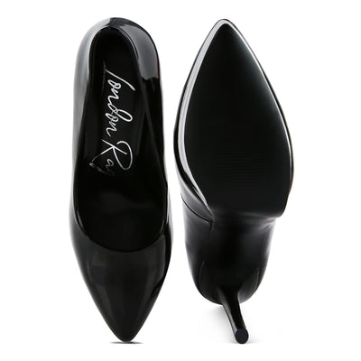 high heeled sandals#color_black