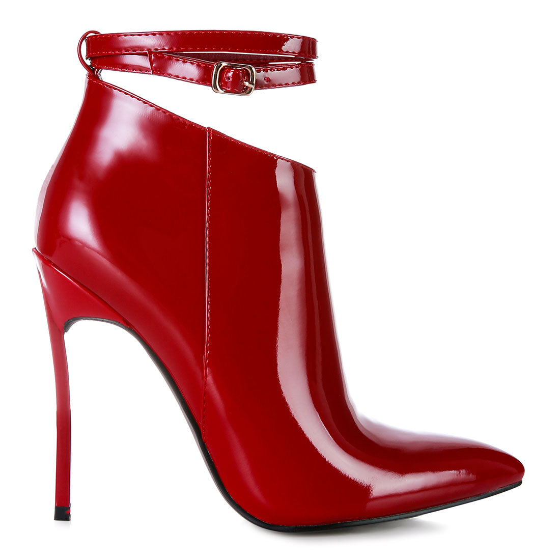 pointed toe high heeled ankle boots#color_burgundy