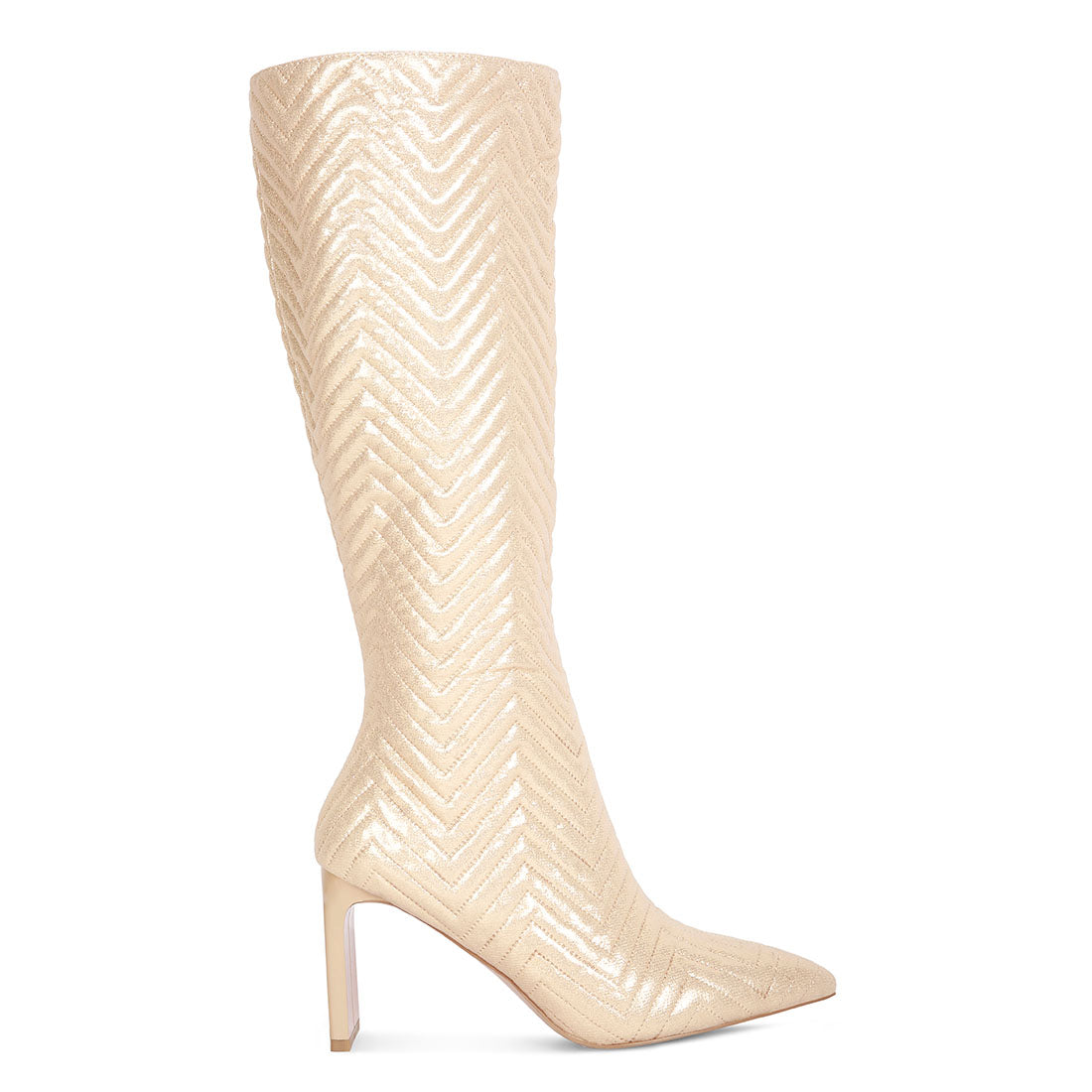 quilted italian high block heeled calf boots#color_beige