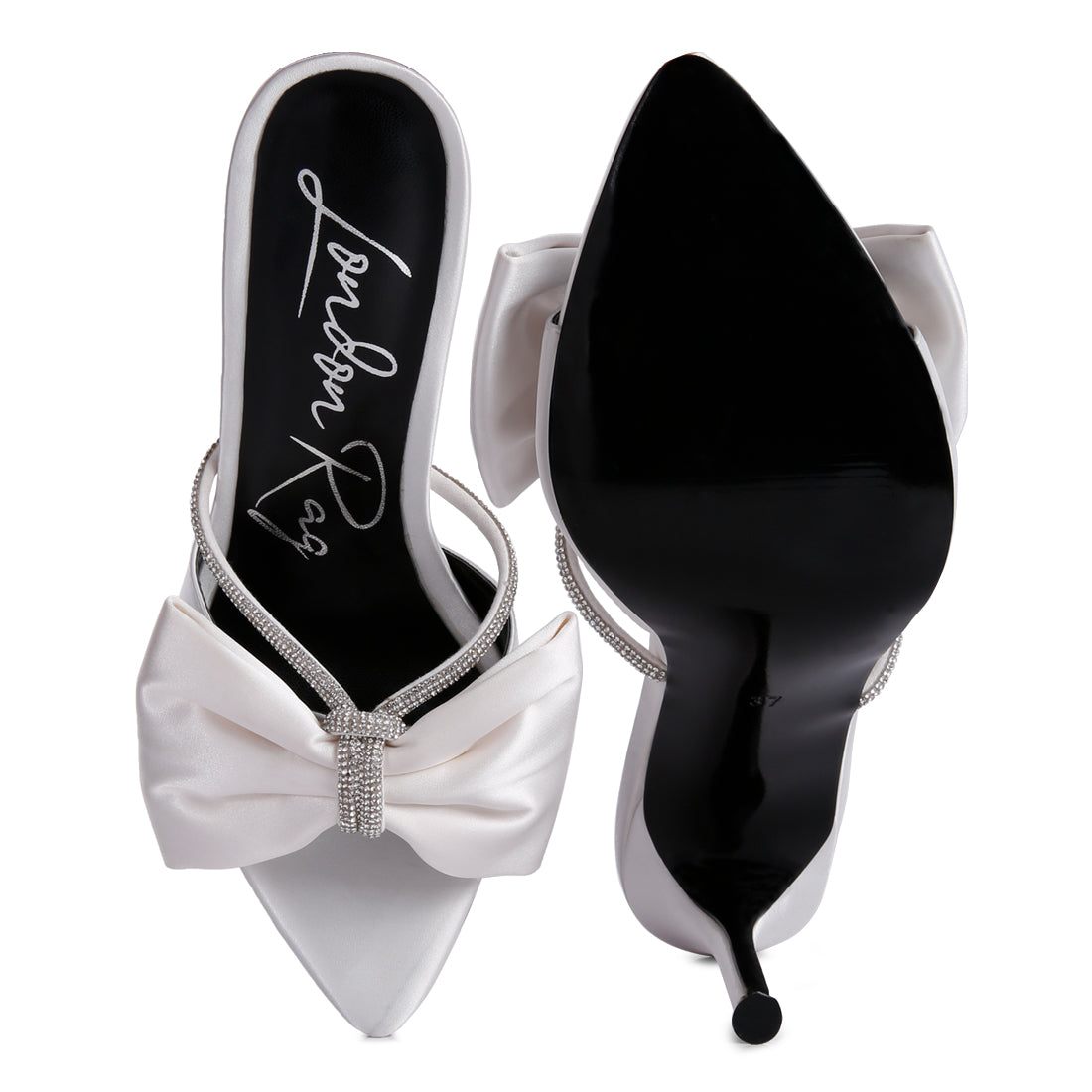 high heeled satin sandal#color_white