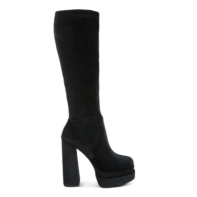 blazuli high block heel velvet boot#color_black